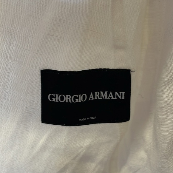 Giorgio Armani White Linen Blazer (European 42) - Picture 2 of 9